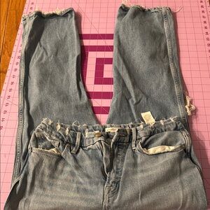 Good American Straight Leg Jeans - Light Blue